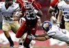 Arkansas running back De'Anthony Curtis carries the ball against Western Illinois during the second quarter Saturday at Razorback Stadium in Fayetteville.