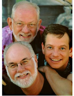 Happenstance is (clockwise from front left) Doug Coppock Brooks Walthall and Dan Clanton.
