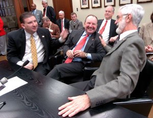 state-sen-shane-broadway-from-left-state-rep-bruce-maloch-and-state-rep-eddie-cheatham-react-after-their-three-plans-proposed-for-constitutional-amendments-were-merged-into-one-and-passed-in-committee-wednesday-the-legislature-is-expected-to-wrap-up-its-session