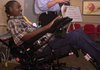 Former North Little Rock High School football player Kenyana Tolbert is seen in this 2000 file photo along with David Bazzel.