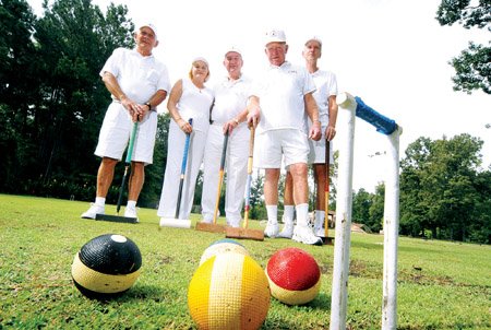 jeff-caldwell-from-left-shelvia-bozeman-ralph-bozeman-glen-taylor-and-joe-franz-are-members-of-the-royal-knights-of-croquet-in-arkadelphia-arkansas-only-uscroquet-association-member-club