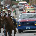 Sage Houston, 5, of Huntsville rides in the Madison County Rodeo Saturday, July 25, 2009 on West Mai...
