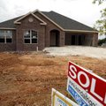 A house in the Parker Place subdivision on Dallas Lane in Springdale nears completion Monday.