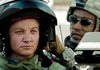 Staff Sgt. William James (Jeremy Renner) and Sgt. J.T. Sanborn (Anthony Mackie) are bomb disposal specialists working in Iraq in Kathryn Bigelow's The Hurt Locker.