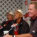 Arkansas head football coach Bobby Petrino talks to the media during a press conference Thursday at ...