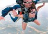 Shown falling are Cindy Lattimore and instructor Hoyt Perry.