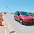 Work continued on both sides of the Olive Street overpass in Rogers Friday afternoon while vehicles ...