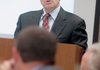 Lt. Gov. Bill Halter speaks at the Arkansas Academic Challenge Scholarship Advisory Council meeting Monday in the state Capitol.
