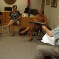 John Selph, Boston Mountain Education Cooperative director, right, who served as West Fork's distric...