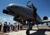 An A-10 from the Arkansas Air National Guard's 188th Fighter Wing pulls away from a tanker plane after refueling over southern Arizona.

