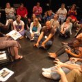 Melanie Layne, co-leader for the integrating visual art and tableau session for the Walton Arts Cent...