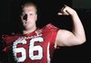 Arkansas' Mitch Petrus poses during media day Saturday at Razorback Stadium in Fayetteville.