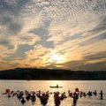 <b>Sunrise start</b>
The women's flight entered Beaver Lake and awaited the starting gun for the th...