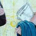 The Northwest Arkansas Times newspaper is depicted in the "lovely mural" painted on the east wall of...
