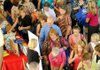 Bentonville School District teachers and staff crowded into the Bentonville High School North Building for the districts annual Teachers Fair on Friday.