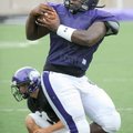 Fayetteville junior receiver Demetrius Dean makes a catch during practice Aug. 10 at Harmon Field.