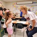 <b>Meet and greet</b>
Lora Horne, a first-grade teacher at Vandergriff Elementary School in Fayette...