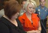 Sheila James (left) and Jessica James speak at a news conference about a crackdown on drunken driving at the Arkansas State Police headquarters in Little Rock on Tuesday. Sheila James' 18-year-old son, Josh Ricketts, was one of four killed nine years ago in a single-vehicle crash in which the driver had been drinking. Jessica James is Ricketts' sister.