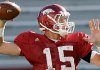 Arkansas quarterback Ryan Mallett during practice Saturday at Donald W. Reynolds Razorback Stadium in Fayetteville.