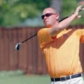 Nick Bryan of Rogers teed off on the tenth hold Saturday during the first day of the Lindsey Cup Mat...