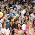 Incoming University of Arkansas freshmen Nick Thomas of Texarkana, Texas, right, Haley Herrington of...