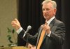 Former Auburn football coach and Camden native Tommy Tuberville spoke at Monday's meeting of the Little Rock Touchdown Club. He told club members he was happy to be a full-time dad - at least for now.