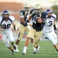 Christian junior running back Garrett Harper (4) carries the ball through the Fayetteville defense a...