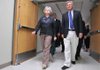 Kathy Grisham, executive director of the Community Clinic of Northwest Arkansas, gave a tour of the clinic to Gov. Mike Beebe during a ribbon cutting for the clinic at the Center for Nonprofits at St. Mary's in Rogers on Tuesday. 
