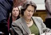 Federal Deposit Insurance Corp. Chairman Sheila Bair reviews notes before a hearing last year on Capitol Hill. 