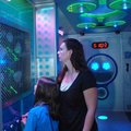 <b>Puzzled</b>
Amanda Thompson, 10, and her mother, Jennifer, try to figure out a puzzle in the Rac...
