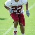 Arkansas freshman defensive back David Gordon moves through a footwork drill during practice Aug. 7 ...