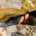 <b>Natural State Jacuzzi</b>
Kellie Lindow took a cool dip in an 8-foot-deep hole in a spring-fed c...