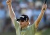 Heath Slocum saved par on the final hole of The Barclays to win by one stroke over Ernie Els, Tiger Woods, Padraig Harrington and Steve Stricker on Sunday at Liberty National Golf Club in Jersey City, N.J. 