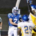 Rogers senior quarterback Andy Couture completed 12 of 21 passes for 81 yards in Friday's scrimmage ...