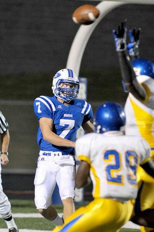 Rogers senior quarterback Andy Couture completed 12 of 21 passes for 81 yards in Friday's scrimmage against North Little Rock. Couture completed all six attempts in a 68-yard, six-play drive that ended with a 20-yard touchdown pass to Lucas Gartman. 

