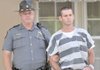 Clifford Dale Casteel of Rogers was led by a Benton County Sheriff's Office deputy to a vehicle for Casteel's return to the Benton County Jail after a bond hearing at the Benton County Courthouse Annex in Bentonville on Monday morning. Casteel has been charged with second-degree murder in the death of Billy Ray Buckley.


