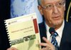 Antonio Maria Costa, head of the United Nations' office on drugs and crime, releases the Afghan opium survey Wednesday in Kabul.