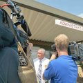 Pea Ridge School Superintendent Michael Van Dyke spoke to reporters about a lockdown situation at Pe...