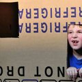 <b>Boy in a box</b>
Jaiden Quail, 4, of Bentonville poked his head through one of the many cardboar...