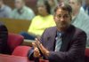 Michael Reagan applauds the jury Friday afternoon after they found him not guilty in his child molestation trial in Circuit Judge William Storey's courtroom at the Washington County Courthouse in Fayetteville. 

