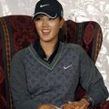 LPGA player Michelle Wie talks during a news conference Wednesday during the Pro-Am for the P&G Beau...
