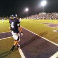 Fayetteville senior receiver Michael Heintzman walks slowly off the field after the Dogs failed to t...