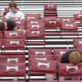 Nathan Jones, 16, from top, Zane Harrod, 15, both members of the
Fayetteville High School band and ...