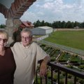 Dr. Frank and Linda Siccardi stand on the balcony of his office at Coenco Inc., a Fayetteville compa...