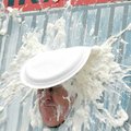 <b>In your face</b>
Benton County Judge Dave Bisbee closed his eyes as he took a pie in the face du...