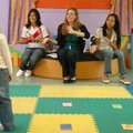<b>Hispanic Heritage Month</b>
Peru native Ivonne Abraham, from right, youth librarian Caitlyn Spau...
