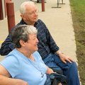 Mary and Charles Griffin of Gravette spent time at the Benton County Fair on Seniors Day on Thursday...
