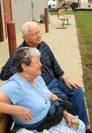 Mary and Charles Griffin of Gravette spent time at the Benton County Fair on Seniors Day on Thursday. They have attended the fair almost every year for 49 years. 