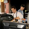 Silver Joe's Coffee Co. general manager Kurt Watson, left, and co-owner Terry Smith held a soft open...