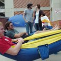 (Back left to right) Sam Walker from Little Rock and Lindsey Sullivan Sophomore from Little Rock cha...